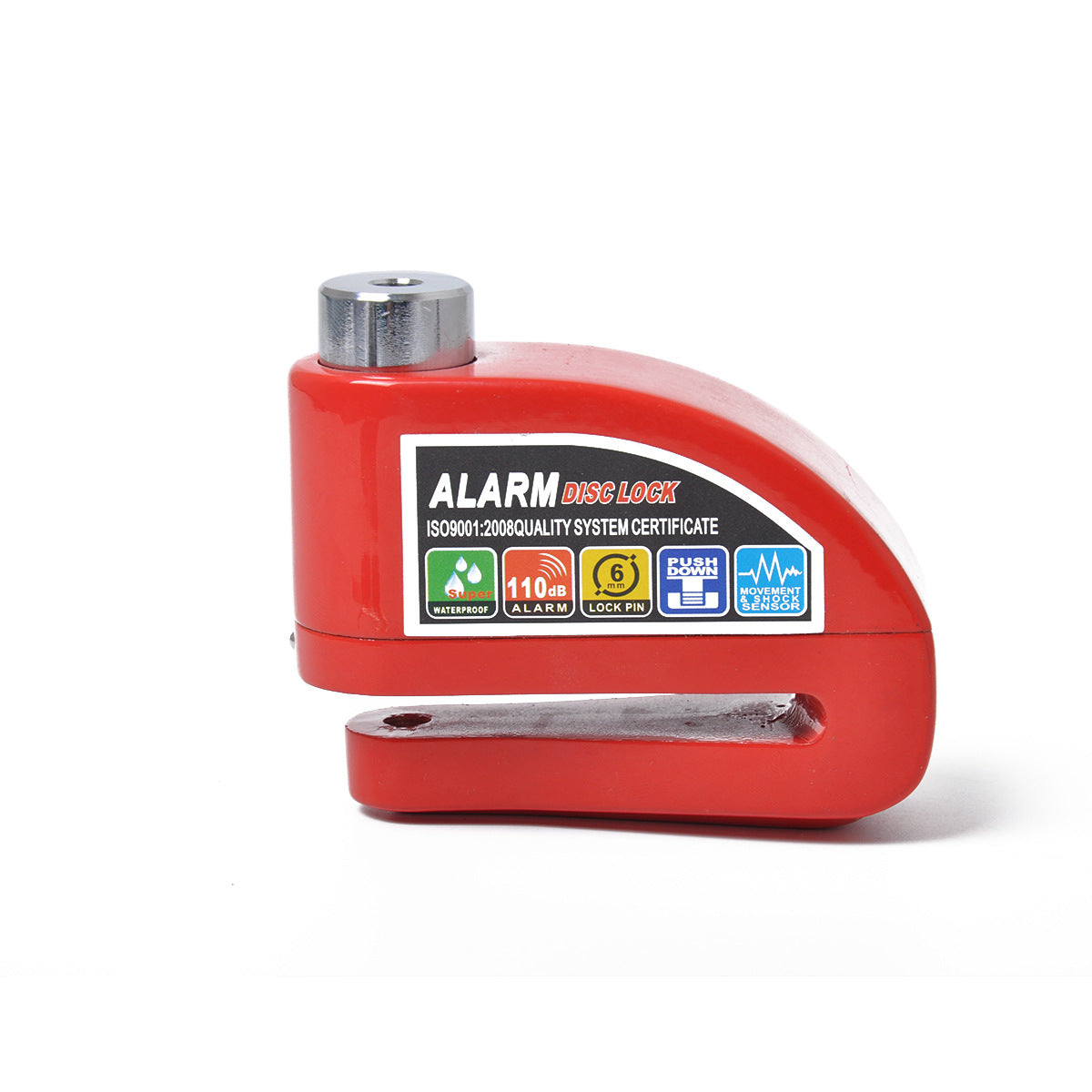 Motorcycle Disc Brake Lock — Alarm, Anti-Theft Alloy