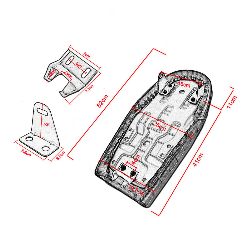 Retro Motorcycle Seat Cushion — Honda CG Series