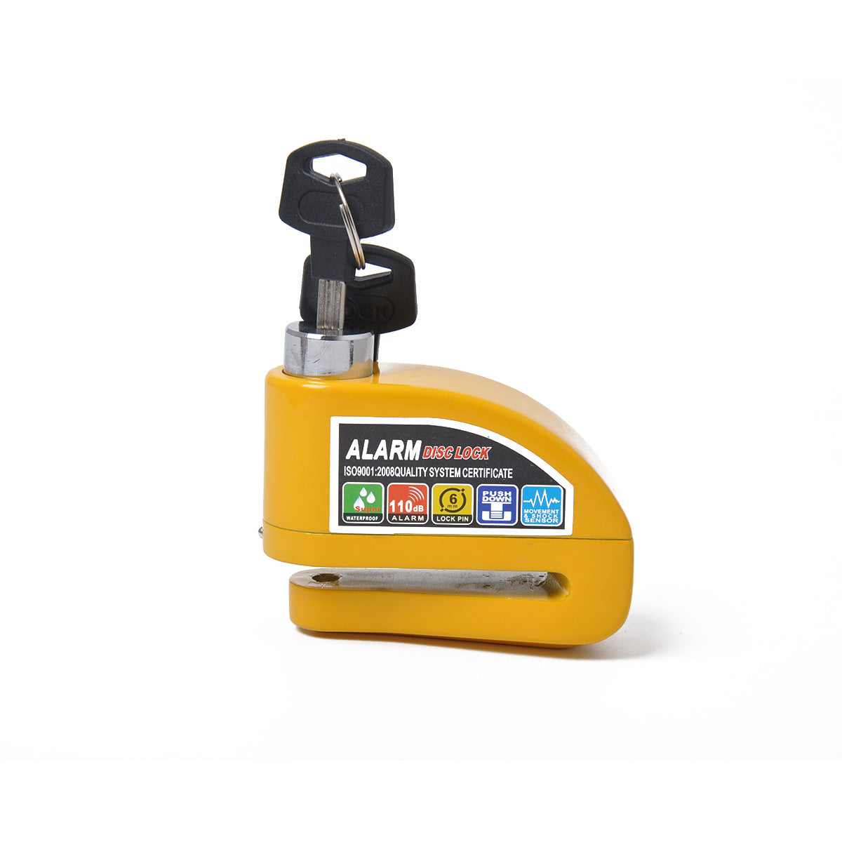 Motorcycle Disc Brake Lock — Alarm, Anti-Theft Alloy