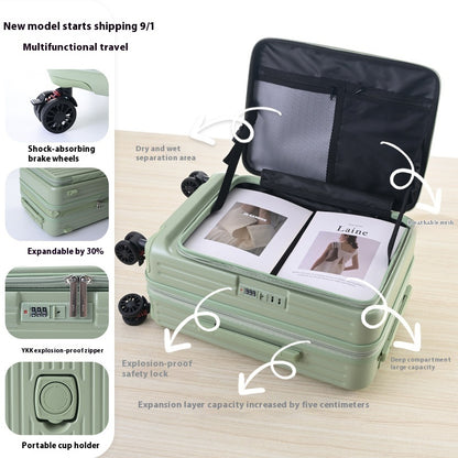 3-Piece Suitcase Set — Side-Opening, Expandable, YKK