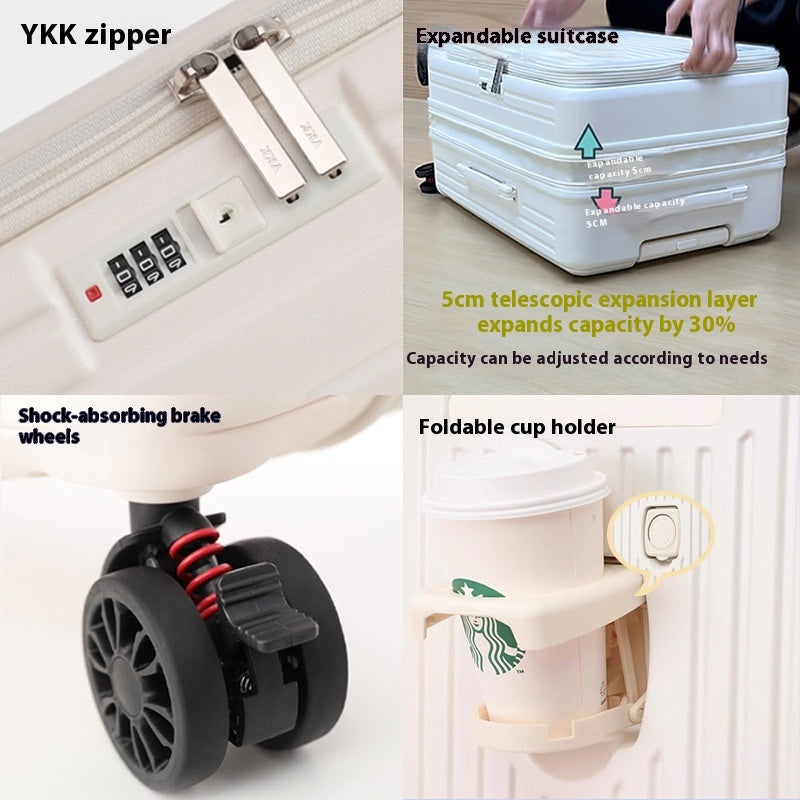 3-Piece Suitcase Set — Side-Opening, Expandable, YKK