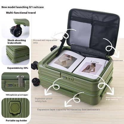 3-Piece Suitcase Set — Side-Opening, Expandable, YKK
