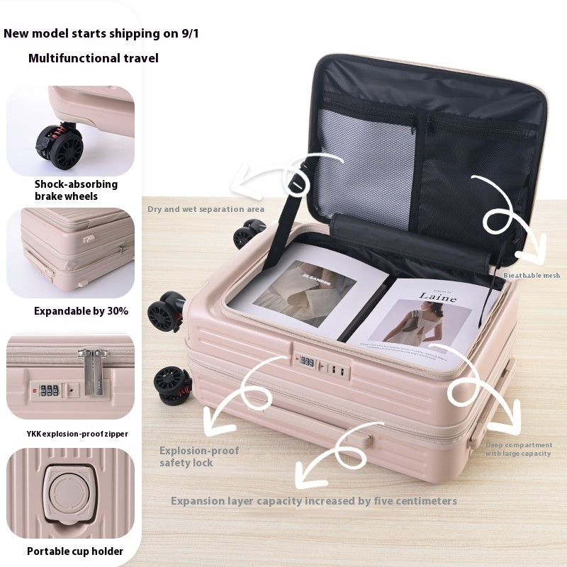 3-Piece Suitcase Set — Side-Opening, Expandable, YKK