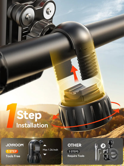 Anti-Shake Bike Phone Mount — Fits 4.7–7" Phones