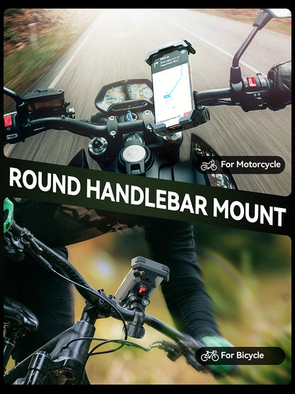 Anti-Shake Bike Phone Mount — Fits 4.7–7" Phones