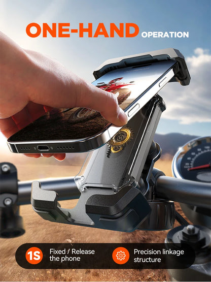 Anti-Shake Bike Phone Mount — Fits 4.7–7" Phones