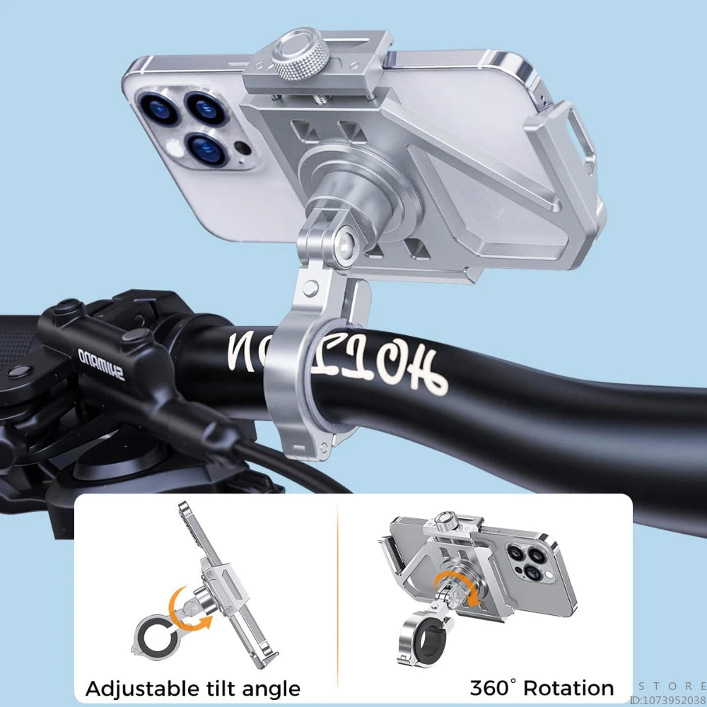 Aluminum Phone Mount — Handlebar Bike & Motorcycle
