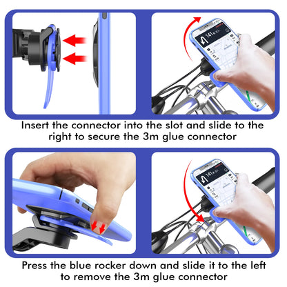 Anti-Shake Phone Mount — Quick-Release Bike Holder