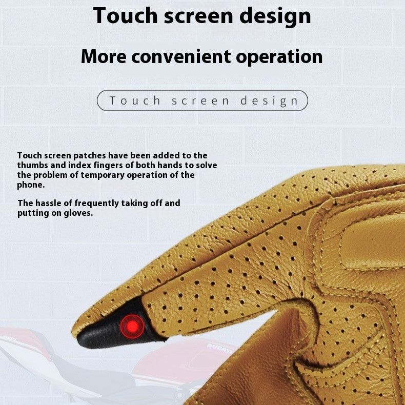 Motorbike Gloves — Warm, Breathable, Touchscreen