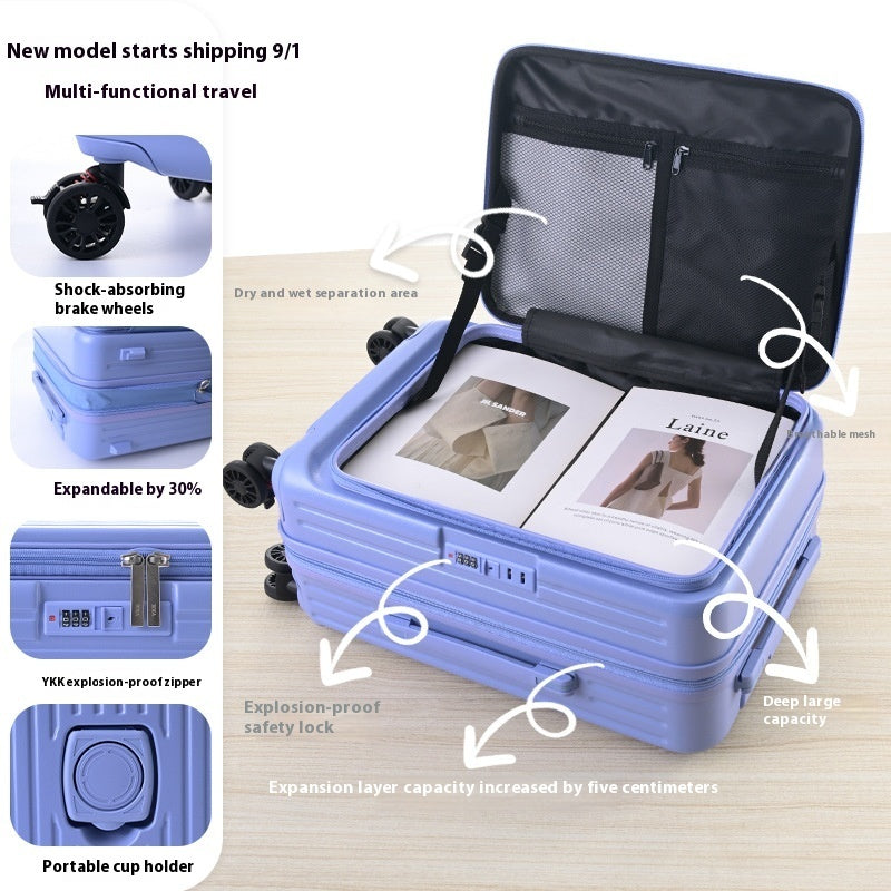 3-Piece Suitcase Set — Side-Opening, Expandable, YKK