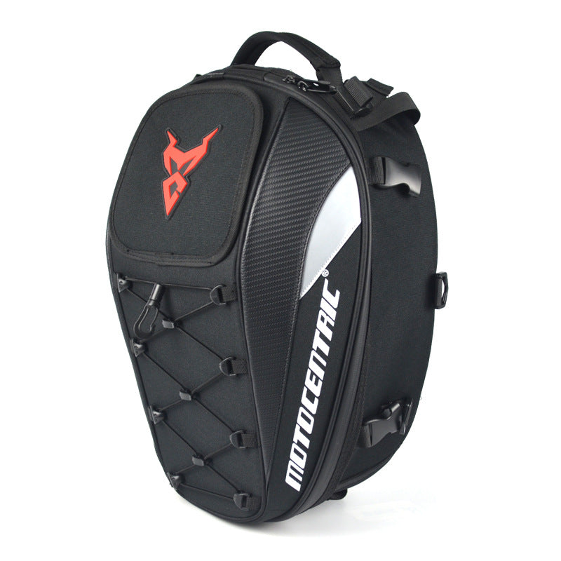 Motorcycle Tail Bag — Large Capacity, Rear Helmet Bag