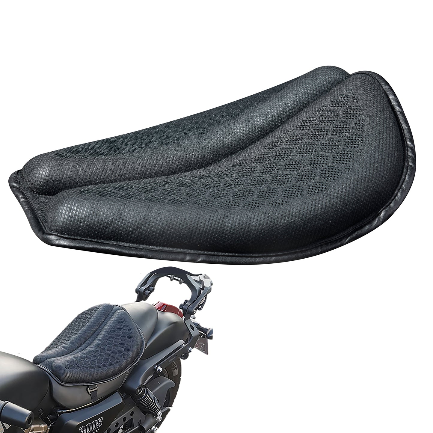 Motorcycle Seat Cover — Shock-Absorbing, Sun-Proof