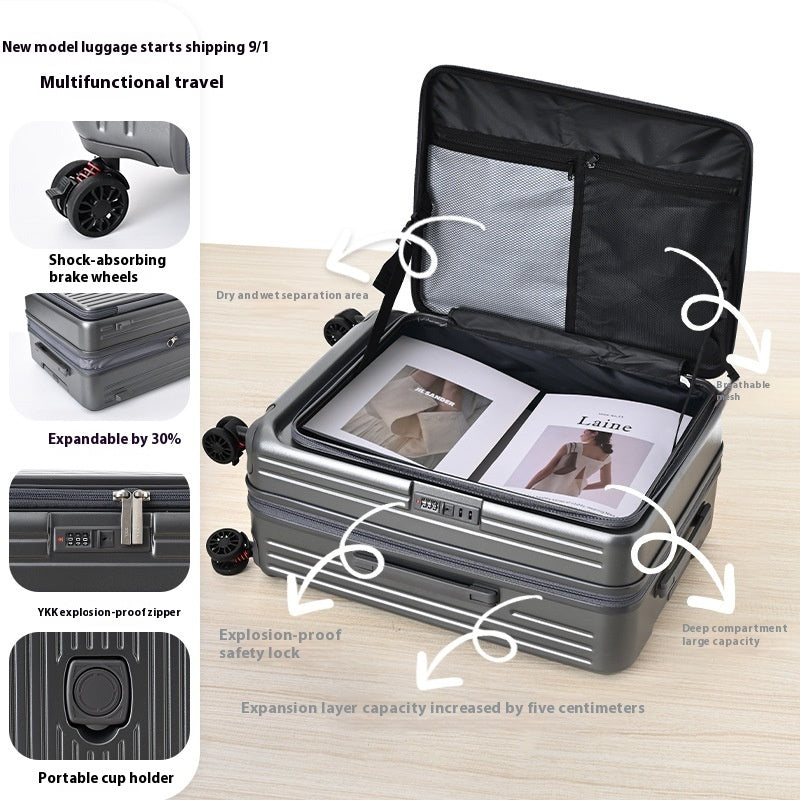 3-Piece Suitcase Set — Side-Opening, Expandable, YKK